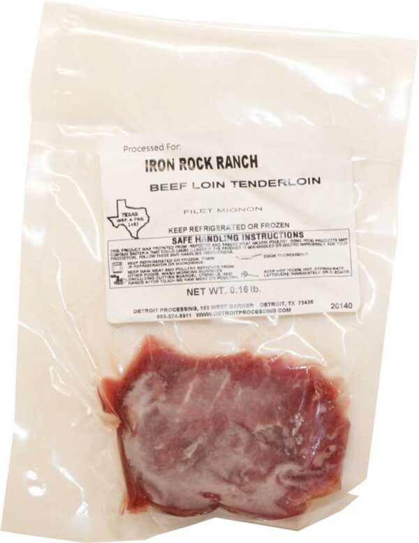 Iron Rock Ranch Longhorn Beef Loin Tenderloin